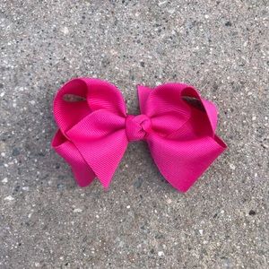 Pink Grosgrain Bow